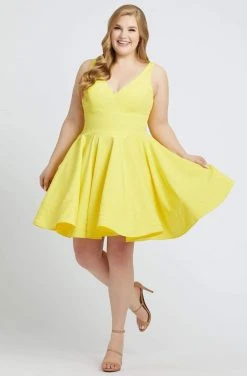 Mac Duggal - 48771F Sleeveless Wide Banded Empire Waist Cocktail Dress 13 Mac Duggal - 48771F Sleeveless Wide Banded Empire Waist Cocktail Dress