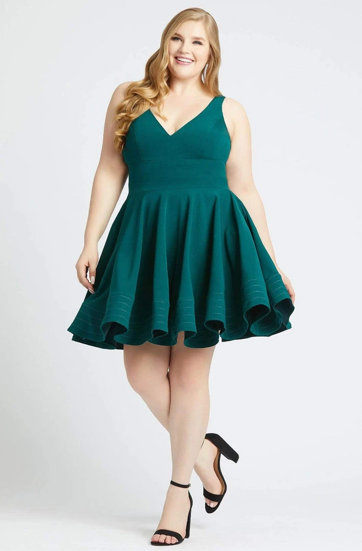 Mac Duggal - 48771F Sleeveless Wide Banded Empire Waist Cocktail Dress 6 Mac Duggal - 48771F Sleeveless Wide Banded Empire Waist Cocktail Dress