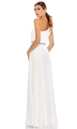 Mac Duggal - 49179 Floral Applique One Shoulder Dress