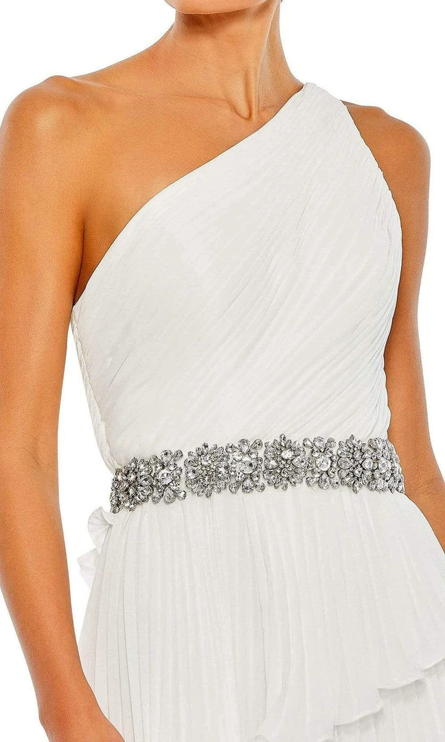 Mac Duggal - 49532 Pleated Greek Styled High Low Dress 4 Mac Duggal - 49532 Pleated Greek Styled High Low Dress