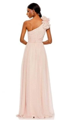 Mac Duggal - 49536 Floral Applique One Shoulder Gown