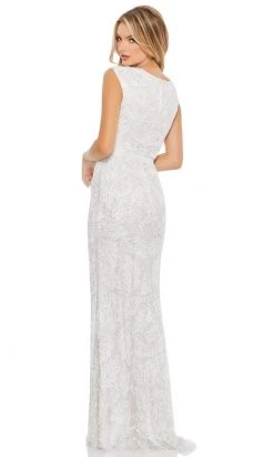 Mac Duggal - 5429 Embellished Deep V Neck Long Dress 6 Mac Duggal - 5429 Embellished Deep V Neck Long Dress