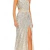 Mac Duggal 5687 - One Sleeve Asymmetrical Long Gown 1 Mac Duggal 5687 - One Sleeve Asymmetrical Long Gown