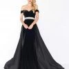 Mac Duggal - 62767 Off-Shoulder Dress With Overskirt