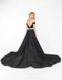 Mac Duggal - 62767 Off-Shoulder Dress With Overskirt