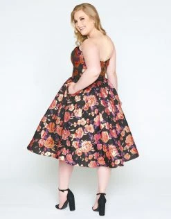 Mac Duggal - 67611F Floral Printed Sweetheart A-line Dress