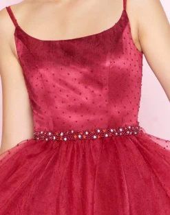 Mac Duggal - 67637N Sleeveless Scoop Tulle Polka Dot A-line Dress 7 Mac Duggal - 67637N Sleeveless Scoop Tulle Polka Dot A-line Dress