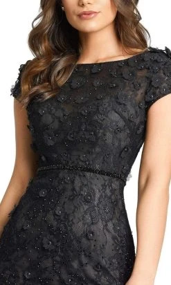 Mac Duggal - 67711 Bateau Neck Floral Sheath Dress 7 Mac Duggal - 67711 Bateau Neck Floral Sheath Dress