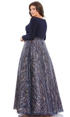 Mac Duggal - 67765 Plain And Embellished A-Line Dress