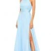 Mac Duggal - 67816 High Halter Open Back A-Line Dress 1 Mac Duggal - 67816 High Halter Open Back A-Line Dress