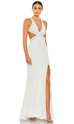 Mac Duggal 68166 - Sequined Plunging Neck Evening Dress 13 Mac Duggal 68166 - Sequined Plunging Neck Evening Dress