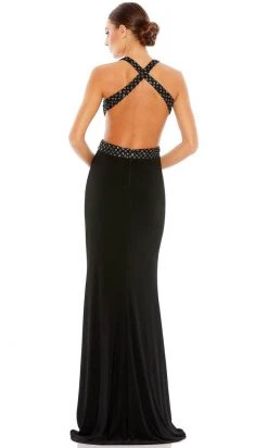 Mac Duggal 68166 - Sequined Plunging Neck Evening Dress 10 Mac Duggal 68166 - Sequined Plunging Neck Evening Dress
