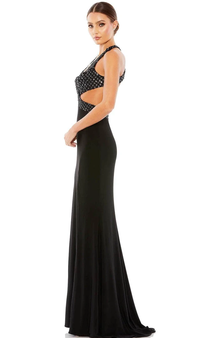 Mac Duggal 68166 - Sequined Plunging Neck Evening Dress 5 Mac Duggal 68166 - Sequined Plunging Neck Evening Dress