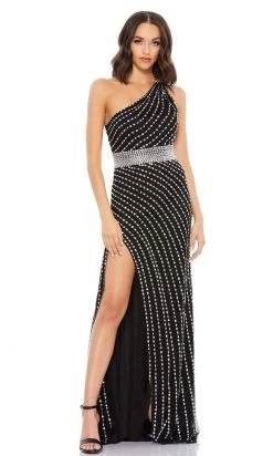 Mac Duggal - 9107 Asymmetric Beaded Column Dress