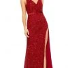 Mac Duggal 9110 - Fully Sequined V-neck Evening Dress 1 Mac Duggal 9110 - Fully Sequined V-neck Evening Dress