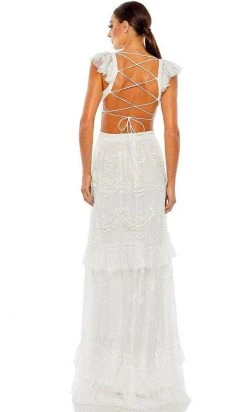 Mac Duggal 9167 - Cap Sleeve V-Neck Long Dress 15 Mac Duggal 9167 - Cap Sleeve V-Neck Long Dress