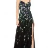 Mac Duggal - 9172 V-Neck Floral Sequin Dress 1 Mac Duggal - 9172 V-Neck Floral Sequin Dress