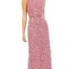 Mac Duggal - 93550 Jewel Neck Beaded Column Dress 1 Mac Duggal - 93550 Jewel Neck Beaded Column Dress