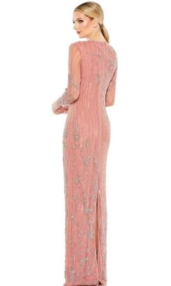 Mac Duggal 93626 - Long Sleeve Jewel Neck Evening Dress