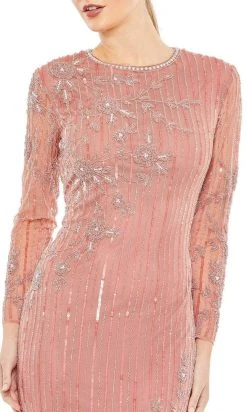 Mac Duggal 93626 - Long Sleeve Jewel Neck Evening Dress