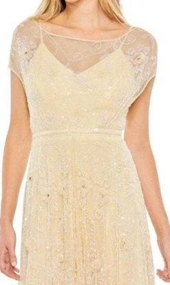 Mac Duggal 93685 - Short Cap Sleeve A-Line Dress