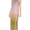 Mac Duggal 93738 - Halter Ombre Sequin Evening Dress