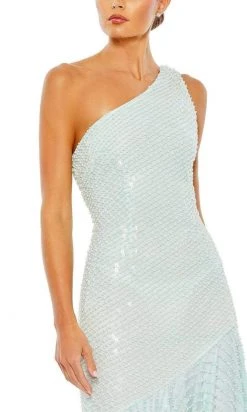 Mac Duggal - 93741 Pearl Beaded High Low Dress 9 Mac Duggal - 93741 Pearl Beaded High Low Dress