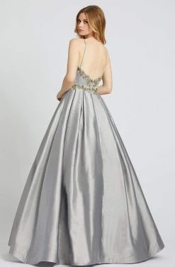 Mac Duggal Ballgowns - 40890H Jewel-Trimmed Spaghetti Strap Ballgown