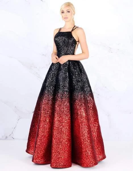 Mac Duggal Ballgowns - 48824H Ombre Sequined Halter Ballgown 3 Mac Duggal Ballgowns - 48824H Ombre Sequined Halter Ballgown