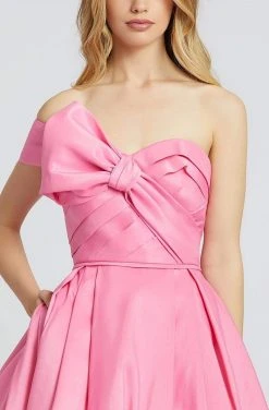 Mac Duggal Ballgowns - 48863H One Shoulder Bow Ballgown