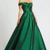 Mac Duggal Ballgowns - 67104H Off Shoulder V Back Ballgown 1 Mac Duggal Ballgowns - 67104H Off Shoulder V Back Ballgown