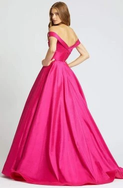 Mac Duggal Ballgowns - 67104H Off Shoulder V Back Ballgown 7 Mac Duggal Ballgowns - 67104H Off Shoulder V Back Ballgown