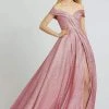 Mac Duggal Ballgowns - 67121H Pleated Off-Shoulder Ballgown 1 Mac Duggal Ballgowns - 67121H Pleated Off-Shoulder Ballgown