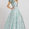 Mac Duggal Ballgowns - 79257H Ruffled Asymmetric Long Ballgown