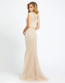 Mac Duggal Evening - 12229D Jewel Beaded Cap Sleeve Evening Gown 8 Mac Duggal Evening - 12229D Jewel Beaded Cap Sleeve Evening Gown