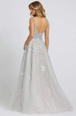 Mac Duggal Evening - 20187D Applique V-neck A-line Gown