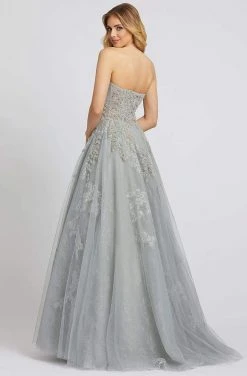 Mac Duggal Evening - 20192D Long Strapless Foliage Beaded Lace Gown 6 Mac Duggal Evening - 20192D Long Strapless Foliage Beaded Lace Gown