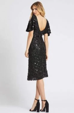 Mac Duggal Evening - 4988D Plunging V-Neck Cold Shoulder Dress 6 Mac Duggal Evening - 4988D Plunging V-Neck Cold Shoulder Dress