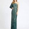 Mac Duggal Evening - 5000D Sequined One Shoulder Sheath Dress 1 Mac Duggal Evening - 5000D Sequined One Shoulder Sheath Dress