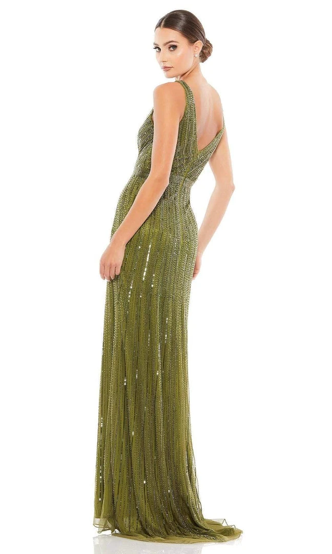 Mac Duggal Evening - 5219D Beaded V-Neck Long Gown 7 Mac Duggal Evening - 5219D Beaded V-Neck Long Gown