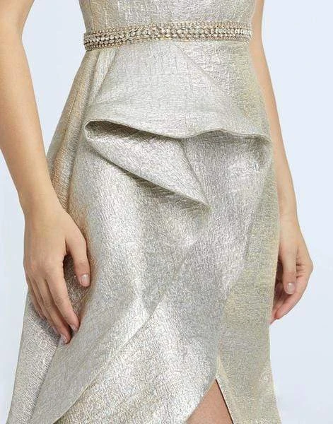 Mac Duggal Evening - 66975D Asymmetric Fitted Long Trumpet Gown 5 Mac Duggal Evening - 66975D Asymmetric Fitted Long Trumpet Gown