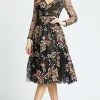 Mac Duggal Evening - 67499D Multi-Color Floral Embroidery A-Line Dress 2 Mac Duggal Evening - 67499D Multi-Color Floral Embroidery A-Line Dress
