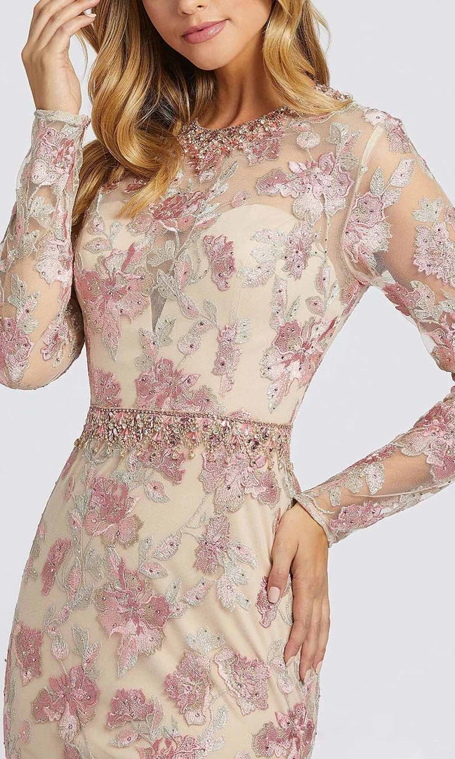 Mac Duggal Evening - 79281D Floral Embroidered Soft Fitted Dress 5 Mac Duggal Evening - 79281D Floral Embroidered Soft Fitted Dress