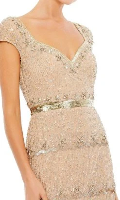 Mac Duggal Evening - 9089D Beaded And Sequined Column Gown 7 Mac Duggal Evening - 9089D Beaded And Sequined Column Gown