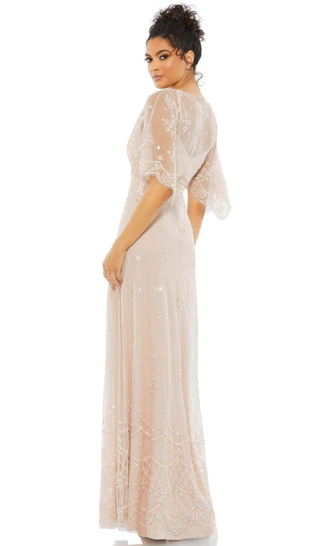 Mac Duggal Evening - 9144D Bateau Elegant Beaded Gown 4 Mac Duggal Evening - 9144D Bateau Elegant Beaded Gown