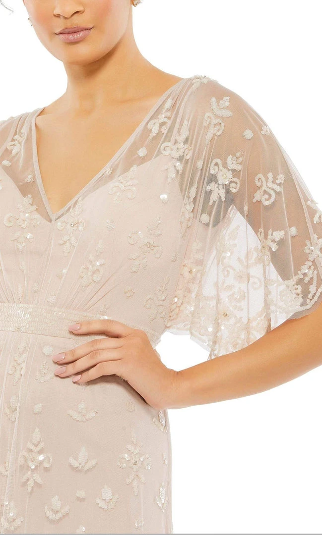 Mac Duggal Evening - 9144D Bateau Elegant Beaded Gown 5 Mac Duggal Evening - 9144D Bateau Elegant Beaded Gown