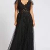 Mac Duggal Fabulouss - 49072F Embroidered Lace Long Dress