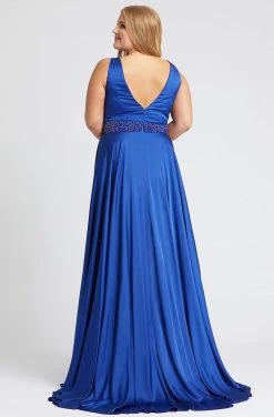 Mac Duggal Fabulouss - 67244F Embellished V-neck A-line Gown