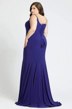 Mac Duggal Fabulouss - 77524F Embellished Scoop Neck Trumpet Dress