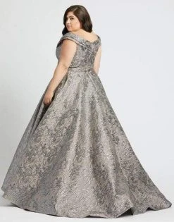 Mac Duggal Fabulouss - 77677F Metallic Volumized A-line Gown